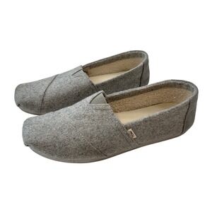 Toms Women's Gray Slip-On Flats